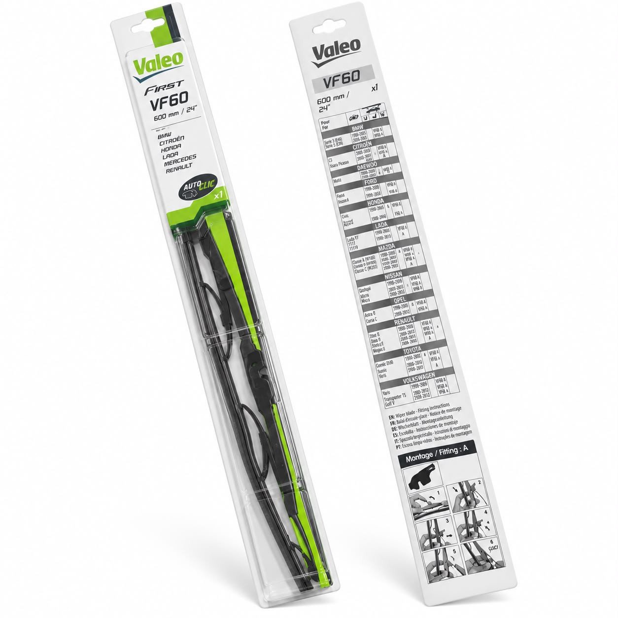 Balai d'essuie glace Valeo - 600mm/24" X1